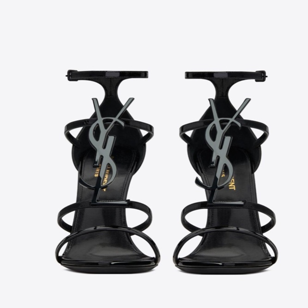NEW YSL Casandra Heels with Black Monogram in GREAT Condition